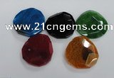 NGP1770 40*45mm - 50*55mm freeform agate gemstone pendants