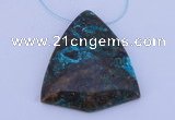 NGP186 38*43mm chrysocolla gemstone pendant jewelry wholesale