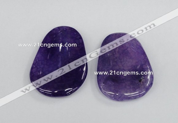 NGP1866 40*52mm - 40*58mm freeform agate gemstone pendants