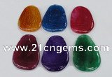 NGP1869 40*52mm - 40*58mm freeform agate gemstone pendants