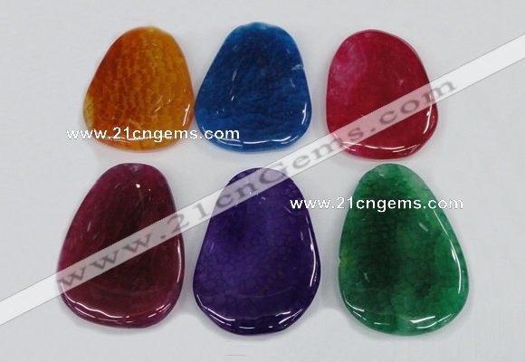 NGP1869 40*52mm - 40*58mm freeform agate gemstone pendants