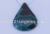 NGP187 30*45mm chrysocolla gemstone pendant jewelry wholesale