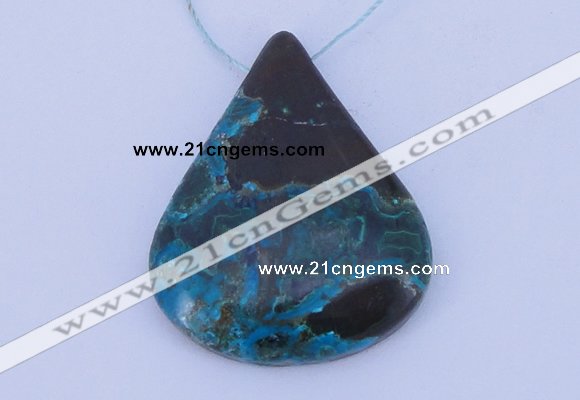 NGP187 30*45mm chrysocolla gemstone pendant jewelry wholesale