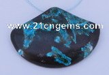NGP188 34*50mm chrysocolla gemstone pendant jewelry wholesale