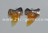 NGP1889 35*45mm - 38*55mm teeth-shaped agate gemstone pendants