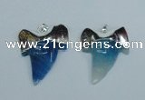 NGP1892 35*45mm - 38*55mm teeth-shaped agate gemstone pendants