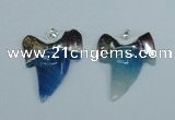 NGP1892 35*45mm - 38*55mm teeth-shaped agate gemstone pendants