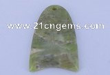 NGP202 30*42mm fashion peridot gemstone pendant jewelry wholesale