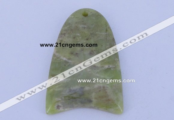 NGP202 30*42mm fashion peridot gemstone pendant jewelry wholesale