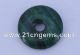 NGP215 5*25mm fashion dyed malachite gemstone donut pendant