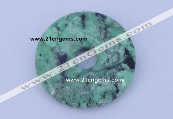 NGP219 5*30mm fashion african turquoise gemstone donut pendant