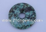 NGP220 7*40mm fashion african turquoise gemstone donut pendant