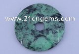 NGP221 6*45mm fashion african turquoise gemstone donut pendant