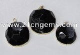 NGP2243 35*40mm - 45*50mm freeform druzy agate gemstone pendants