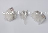 NGP2254 20*30mm - 25*35mm nuggets druzy quartz pendants