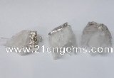 NGP2255 30*35mm - 35*40mm nuggets druzy quartz pendants
