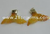 NGP2269 38*55mm - 40*60mm fishtail agate gemstone pendants