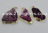 NGP2285 30*40mm - 40*50mm freeform sea sediment jasper pendants