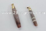 NGP2294 10*55mm - 12*75mm stick sea urchin shell beads