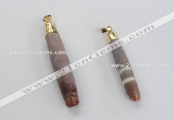 NGP2294 10*55mm - 12*75mm stick sea urchin shell beads