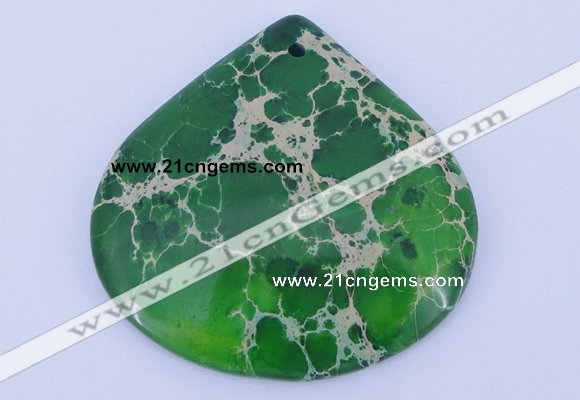 NGP234 30*30mm fashion dyed imperial jasper gemstone pendants