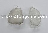 NGP2362 25*40mm - 35*45mm freefrom druzy agate pendants