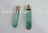 NGP2422 10*45mm - 12*55mm sticks dyed white crystal pendants