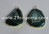 NGP2436 30*40mm - 40*45mm freeform druzy agate pendants wholesale