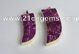 NGP2440 18*40mm - 20*50mm horn sea sediment jasper pendants