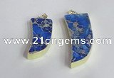 NGP2444 18*40mm - 20*50mm horn sea sediment jasper pendants