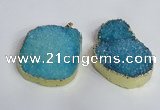 NGP2473 45*55mm - 50*65mm freeform druzy agate pendants wholesale