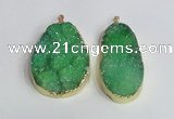 NGP2474 45*55mm - 50*65mm freeform druzy agate pendants wholesale