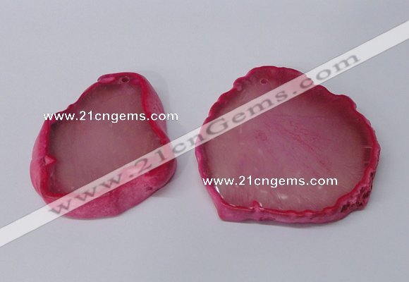 NGP2481 45*50mm - 55*65mm freeform agate gemstone pendants