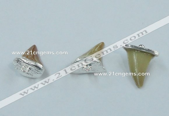 NGP2496 15*18mm - 18*20mm shark teeth pendants wholesale