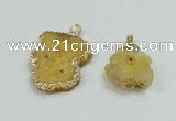 NGP2506 18*25mm - 30*40mm freeform druzy agate pendants