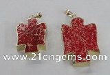 NGP2590 25*35mm - 38*48mm angel sea sediment jasper pendants