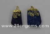 NGP2625 25*35mm - 35*45mm freeform lapis lazuli gemstone pendants