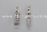 NGP2677 12*35mm - 15*40mm sticks white crystal pendants wholesale