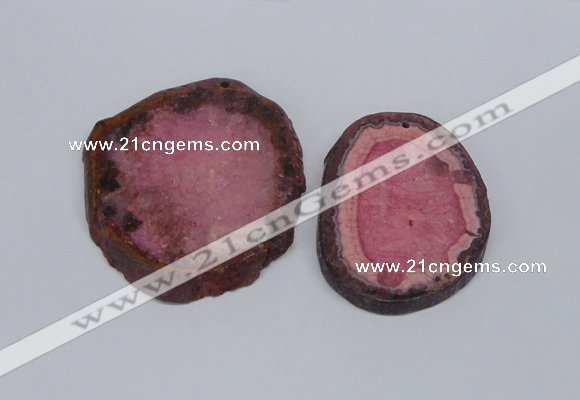 NGP2713 45*50mm - 55*75mm freeform druzy agate pendants