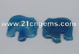 NGP2723 45*55mm elephant agate gemstone pendants wholesale