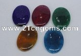 NGP2751 35*50mm oval agate gemstone pendants wholesale