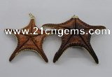 NGP2762 50*55mm - 75*85mm starfish pendants wholesale