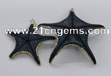 NGP2765 50*55mm - 75*85mm starfish pendants wholesale