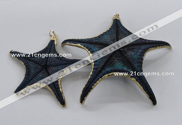 NGP2765 50*55mm - 75*85mm starfish pendants wholesale