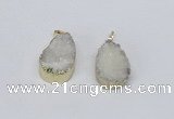 NGP2772 18*25mm - 20*30mm freeform druzy agate pendants