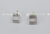 NGP2778 10*12mm - 12*14mm cube white crystal gemstone pendants