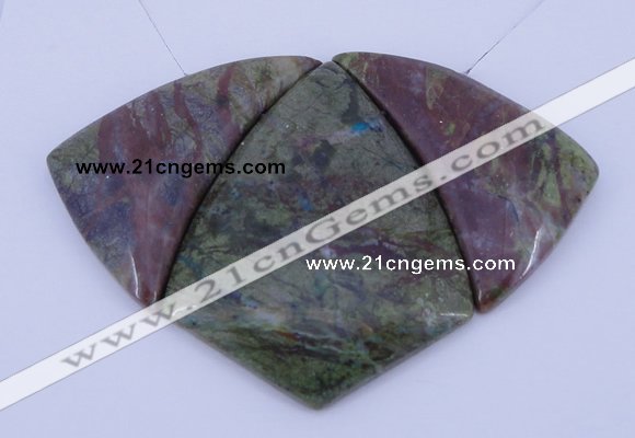 NGP28 Green rain forest stone pendants set jewelry wholesale