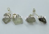 NGP2806 18*25mm - 20*25mm nuggets lemon quartz pendants wholesale