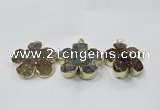 NGP2852 42*45mm - 50*52mm flower agate gemstone pendants