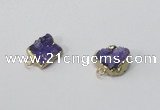 NGP2891 8*10mm - 10*12mm freeform druzy agate pendants